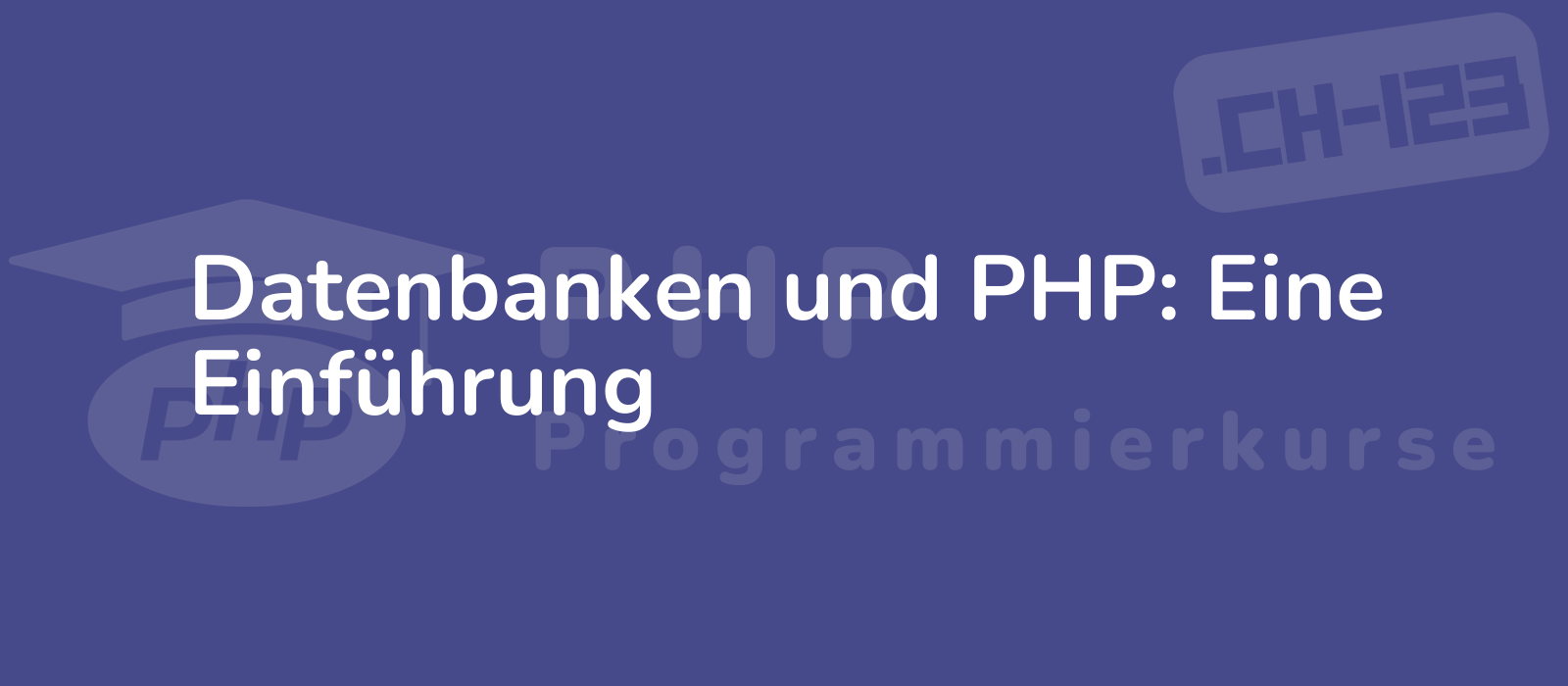 an engaging image with a database icon and php logo representing the introduction to databases and php informative and visually appealing