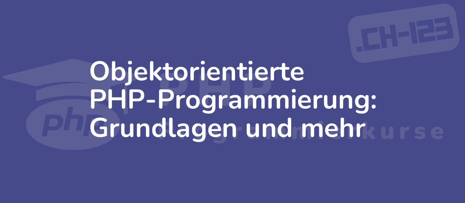 a visually appealing image illustrating the essence of object oriented php programming featuring a clean design and professional coding environment